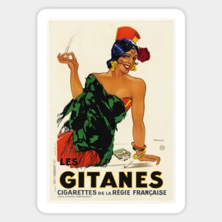 Retro poster - pub - vintage - Gitanes - Sticker